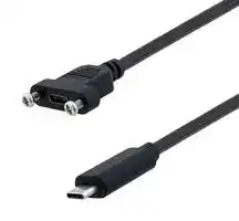 U3A00057-2M: USB Cable, Type C Plug to Type C Receptacle, 2 m, 6.6 ft, USB 2.0, Black