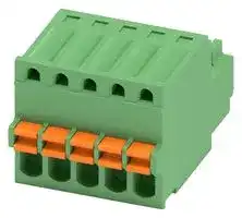 1881354: Pluggable Terminal Block, 2.5 mm, 5 Ways, 26 AWG, 20 AWG, 0.5 mm², Push In