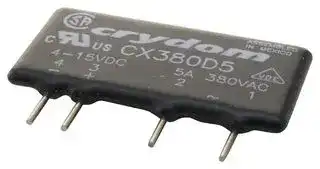 CX380D5: Solid State Relay, CX Series, SIP, SPST-NO, 5 A, 530 Vrms, PCB, Through Hole, Zero Crossing