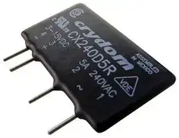 CX240D5R: Solid State Relay, CX Series, SIP, SPST-NO, 5 A, 280 Vrms, PCB, Through Hole, Random Turn On