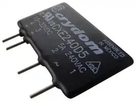 CXE240D5: Solid State Relay, CX Series, SIP, SPST-NO, 5 A, 280 Vrms, PCB, Through Hole, Zero Crossing