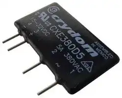 CXE380D5: Solid State Relay, CX Series, SIP, SPST-NO, 5 A, 530 Vrms, PCB, Through Hole, Zero Crossing
