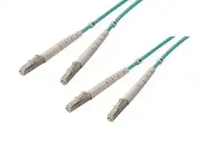 FODZLC-OM4-5: Fibre Optic Cable, Multimode, 2 Fibres, 50µm/125µmDia, LC-LC Duplex, 5m