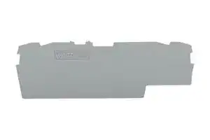 2002-1891: Accessory, Grey, Wago TOPJOB S 2002 Series Rail Mount Terminal Blocks, End and Intermediate Plate