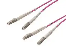 FODZLC-OM4-MAG-1: Fibre Optic Cable, Multimode, 2 Fibres, 50µm/125µmDia, LC-LC Duplex, 1m