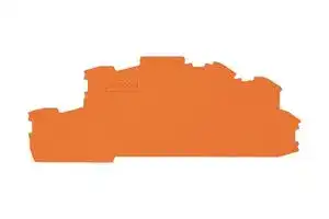 2003-6692: Accessory, Orange, Wago TOPJOB S 2003 Series Rail Mount Terminal Blocks, End and Intermediate Plate