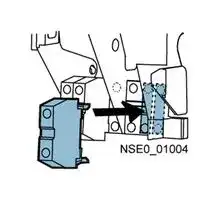 3WL9111-0AG01-0AA0: Auxiliary Switch Block, 2 NO + 2 NC Contacts, 3WL Series Air Circuit Breaker