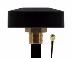 TANGO43/0.5M/SMAM/SMAM/RP/S/S/17: Antenna Puck, Screw, LTE & WiFi, 1.88 GHz to 2.635 GHz, 2 dBi, Cable 0.5m, SMA Male/SMA RP Male