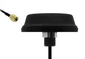TANGO44/1M/LL/SMAM/S/S/19: Antenna Puck, Through Hole, IP67, LTE, 700 MHz to 2.7 GHz, 4 dBi, CLF100 1m Cable, SMA Male
