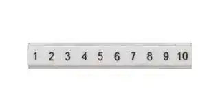 8WH8121-1AB25: Terminal Block Marker, White, Labeling Plate, Siemens ALPHA FIX Series 1.5mm² 8WH Terminal Blocks