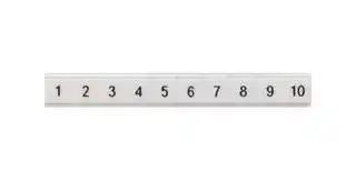 8WH8121-2AB05: Terminal Block Marker, White, Labeling Plate, Siemens ALPHA FIX Series 2.5mm² 8WH Terminal Blocks