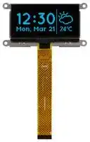 MCOT128064UA1V-BM: Graphic OLED, 128 x 64 Pixels, Blue on Black, 3V, I2C, Parallel, SPI, 89.7mm x 47.2mm, -40 °C