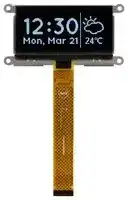 MCOT128064UA1V-WM: Graphic OLED, 128 x 64 Pixels, White on Black, 3V, I2C, Parallel, SPI, 89.7mm x 47.2mm, -40 °C