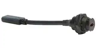 MP002446: USB Cable, Type C Receptacle to Type C Receptacle, 100 mm, 3.9 ", USB 3.1, Black