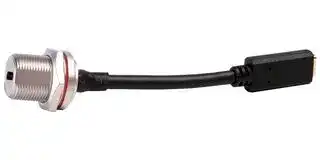 MP002450: USB Cable, Type C Receptacle to Type C Receptacle, 100 mm, 3.9 ", USB 3.0, Black