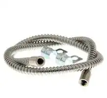 E39-F32A 1M: Flexible Tube, Protective, Stainless Steel, Plastic Fibre, Single, 0.5 m