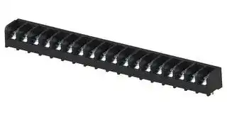 1437654-8 .: Panel Mount Barrier Terminal Block, 1 Row, 18 Ways, 22 AWG, 12 AWG, 9.53 mm, 25 A