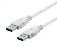 U3A00059-105M: USB Cable, Type A Plug to Type A Plug, 1.5 m, 4.9 ft, USB 3.0, White