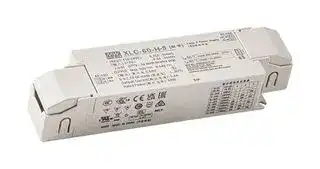 XLC-60-H-DA2S: LED Driver, IO Adj W/DALI-2 Dim, LED Lighting, 60 W, 54 VDC, 1.4 A, Constant Power, 110 V