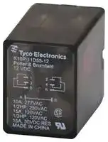 K10P-11D55-12: Power Relay, DPDT, 12 VDC, 15 A, K10 Series, Through Hole, Non Latching
