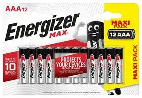 E301530402: Battery, 1.5 V, AAA, Alkaline, Raised Positive and Flat Negative, 12