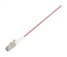 FPT9OM1-LC-RED-1: Fibre Optic Cable, Multimode, 1 Fibre, 62.5µm/125µmDia, LC-Free End, 1m