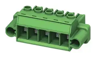 1777833: Pluggable Terminal Block, Flange, 7.62 mm, 2 Ways, 24 AWG, 8 AWG, 6 mm², Screw