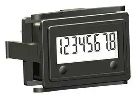 3410-5000: Panel Mount Timer, 20 VAC, 300 VAC, 0.1 s, 9999999.9 h, 24.1 mm, 37 mm