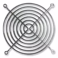 055025: Fan Finger Guard, Grille, Steel - Wire Form, 40mm Axial Fans, 32 mm, Bright Nickel Chrome