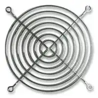 055023: Fan Finger Guard, Grille, Steel - Wire Form, 60mm Axial Fans, 50 mm, Bright Nickel Chrome