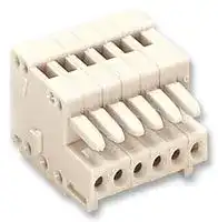 733-102.: Pluggable Terminal Block, 2.5 mm, 2 Ways, 28 AWG, 20 AWG, 0.5 mm², Clamp