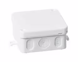 2TKA140010G1: Junction Box, Plastic, White, Switches