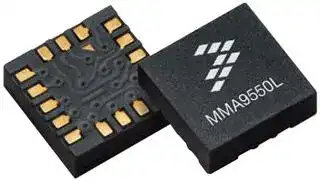 MMA9550LR1: MEMS Accelerometer, Motion-Sensing, Digital, X, Y, Z, ± 2g, ± 4g, ± 8g, 1.71 V, 1.89 V, LGA