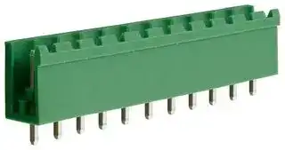 CTBP9300/11AO: Terminal Block, Open Ended, Header, 5 mm, 11 Ways, Through Hole Vertical