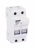 FB01F2P: Fuse Holder, DIN Rail Mount, 32A, 690VAC, 2 Fuse, 10mm x 38mm