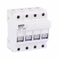FB01F3N: Fuse Holder, DIN Rail Mount, 32A, 690VAC, 4 Fuse, 10mm x 38mm