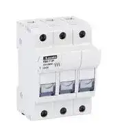FB01F3P: Fuse Holder, DIN Rail Mount, 32A, 690VAC, 3 Fuse, 10mm x 38mm