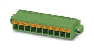 1733097: Pluggable Terminal Block, w/ Flange, 5 mm, 16 Ways, 1.5 mm², Push In