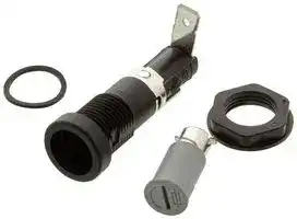 BK/HTB-38I-R: FUSE HOLDER, 6.3 X 32MM, PANEL MOUNT