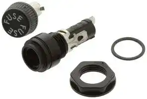 BK/HTB-42I-R: FUSE HOLDER, 6.3 X 32MM, PANEL MOUNT