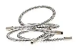 E39-F32C 1M: Flexible Tube, Protective, Stainless Steel, Plastic Fibre, Pairs, 1 m