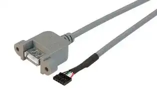 UPMA5-2MM-075M: USB Cable, Type A Receptacle to Board-In Crimp Terminal, 750 mm, 29.5 ft, Grey