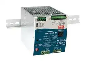 DRS-480-24: AC/DC DIN Rail Power Supply (PSU), Built-in MODBus, ITE & Industrial, 1 Output, 480 W, 24 V, 20 A