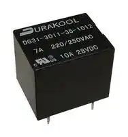 DG31-3011-35-1012: Power Relay, IP67, SPDT, 12 VDC, 10 A, DG31 Series, Through Hole, Non Latching