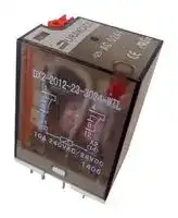 DX2-2012-23-1024-WTL: Power Relay, DPDT, 24 VDC, 10 A, DX2 Series, Socket