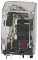 KUP-14A15-12: Power Relay, 3PDT, 12 VAC, 10 A, KUP Series, Socket, Non Latching