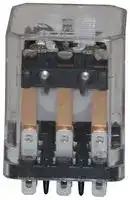 KUP-14A15-24: Power Relay, 3PDT, 24 VAC, 10 A, KUP Series, Socket, Non Latching