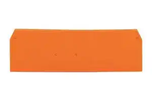 281-335: Accessory, Orange, Wago 281 Series Rail Mount Terminal Blocks, End and Intermediate Plate