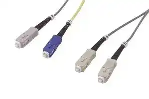 MCSC-SC-01: Fibre Optic Cable, Multimode, 2 Fibres, 62.5µm/125µmDia, SC-SC Duplex, 1m
