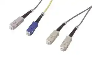 MCSC-SC-05: Fibre Optic Cable, Multimode, 2 Fibres, 62.5µm/125µmDia, SC-SC Duplex, 5m